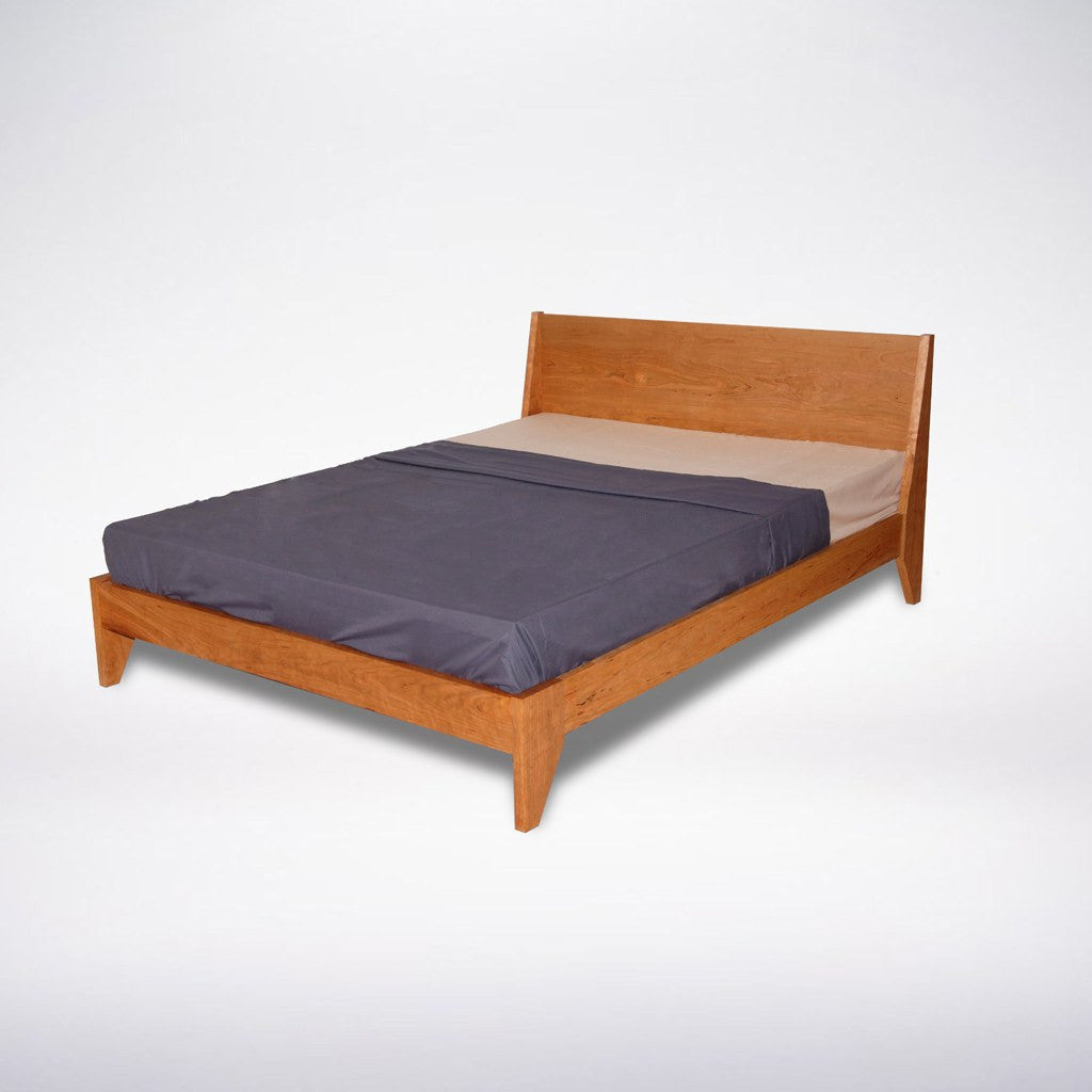 Mid Century Modern platform bed wood
