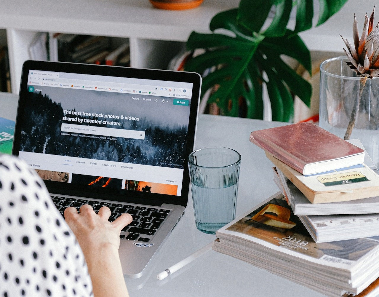 Person working on compute