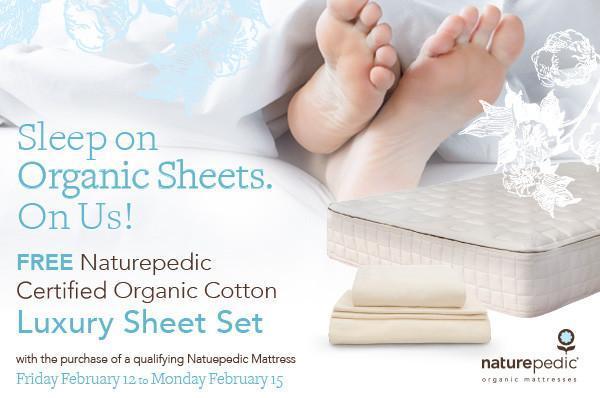 Naturepedic Free Sheet set Promotion!