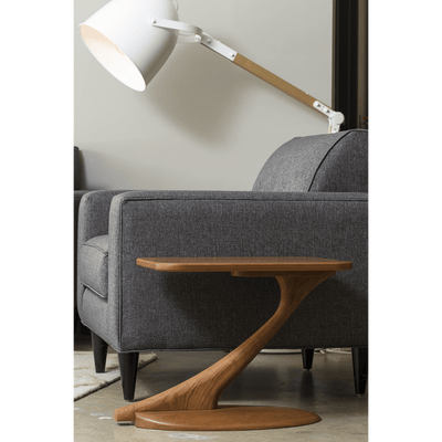 Cantilever Side Table Cherry Quick Ship Promo