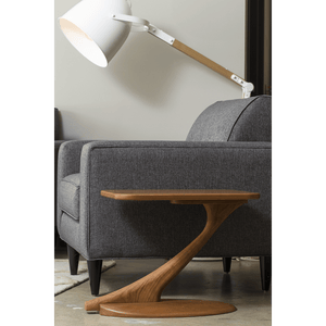 Cantilever Side Table Solid Wood Handmade - Cherry