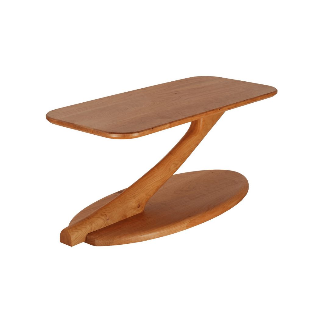 Cantilever Coffee Table Solid Wood Handmade Unique Organic Contemporary