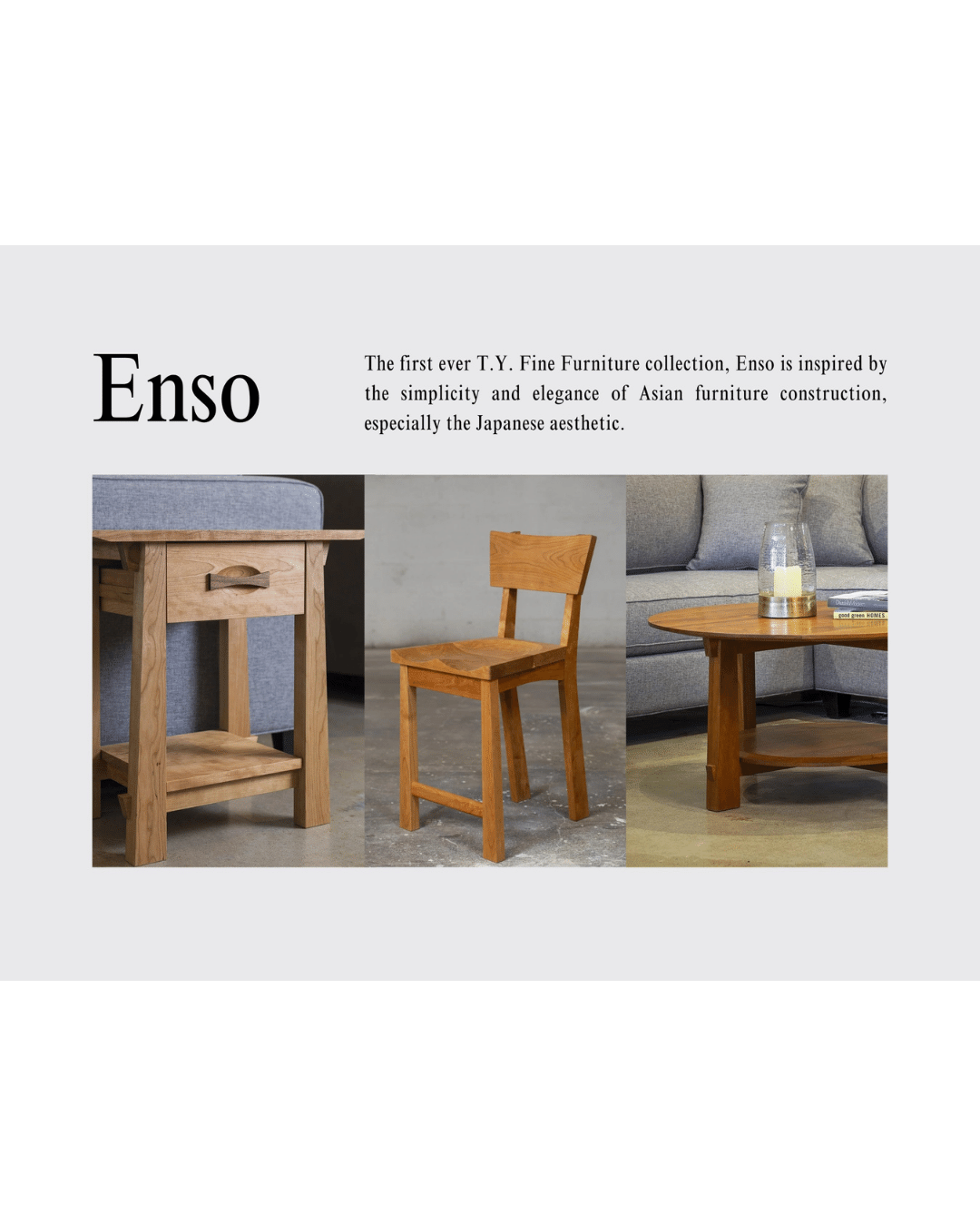 Enso Solid Wood Bar Stool - Handcrafted in Columbus, Ohio