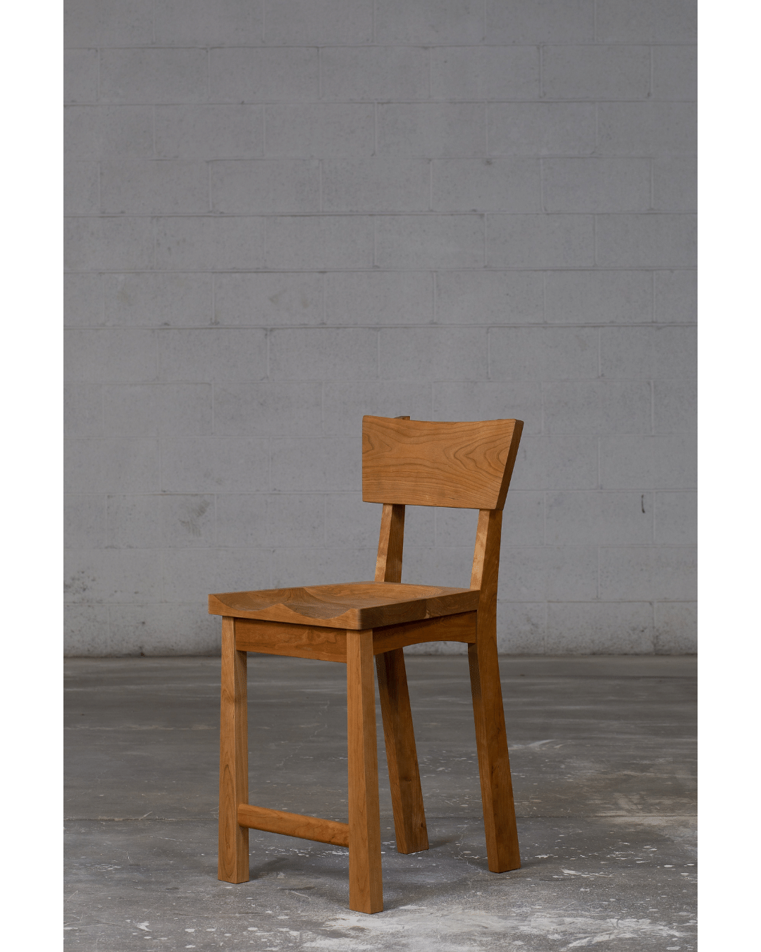 Enso Solid Wood Bar Stool - Handcrafted in Columbus, Ohio