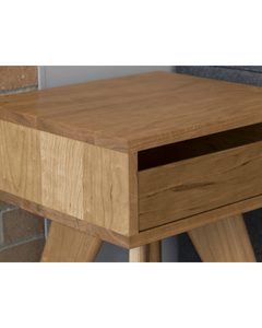 Modern Apartment Side Table - Cherry