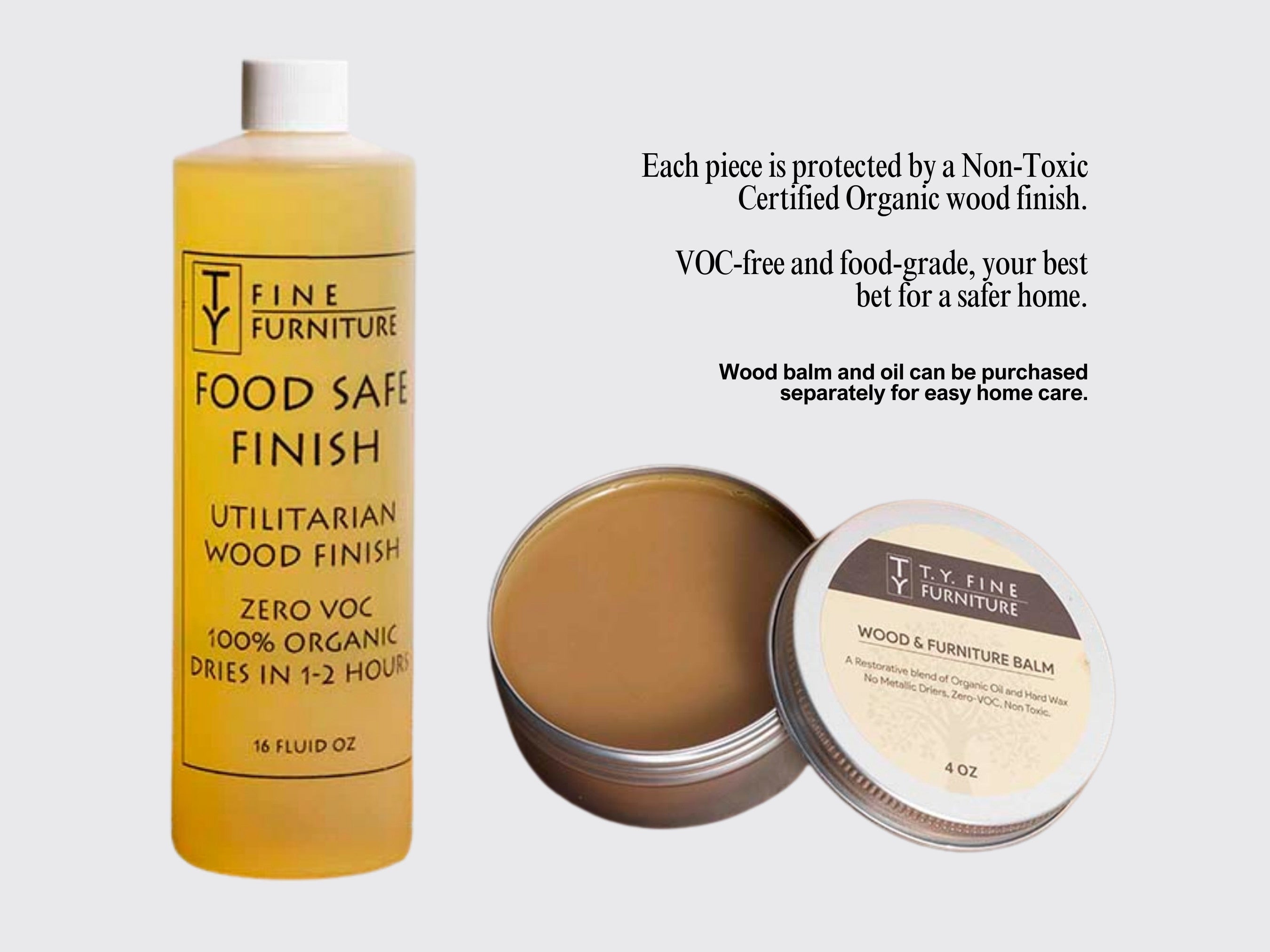 Organic, VOC-free, non-toxic wood finish exclude99