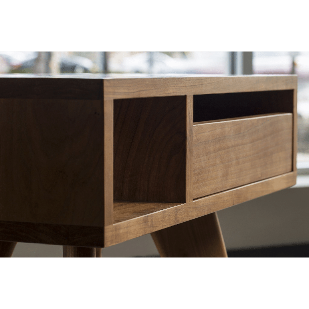 Mid-Century Modern Side Table - Cherry