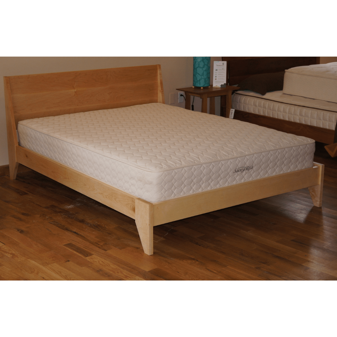 Modern "TWO" Platform Bed: Handmade Mid Century Modern Bed, Solid Wood with Organic Finish