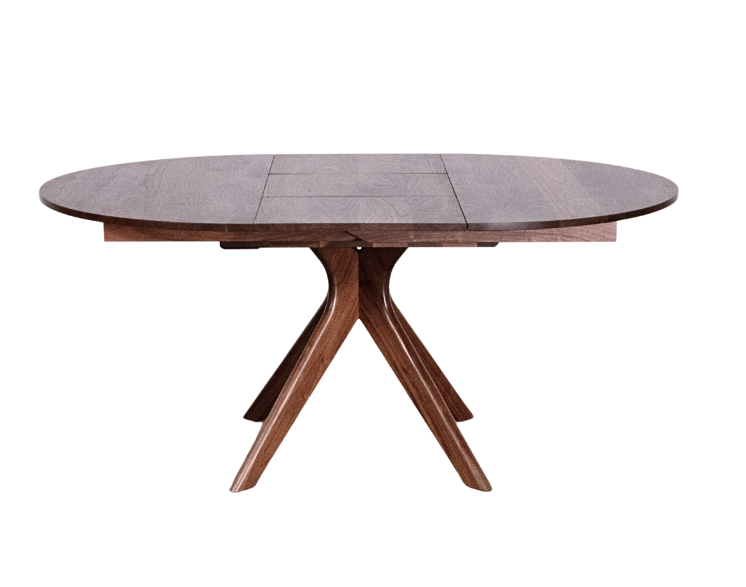 Strata Extendable Round Dining Dinette Table - Solid Wood Extension Dining Table