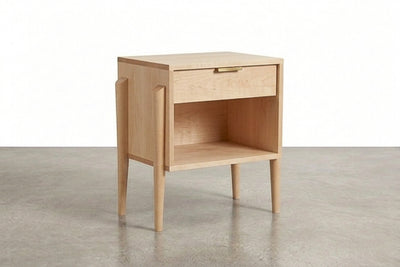 Solid Maple 1-Drawer Cubby Side Table - Apollo Collection | TY Fine Furniture