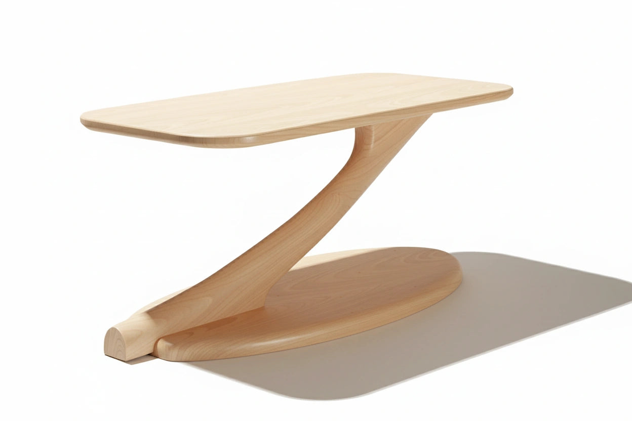 Cantilever Coffee Table Solid Wood- Maple