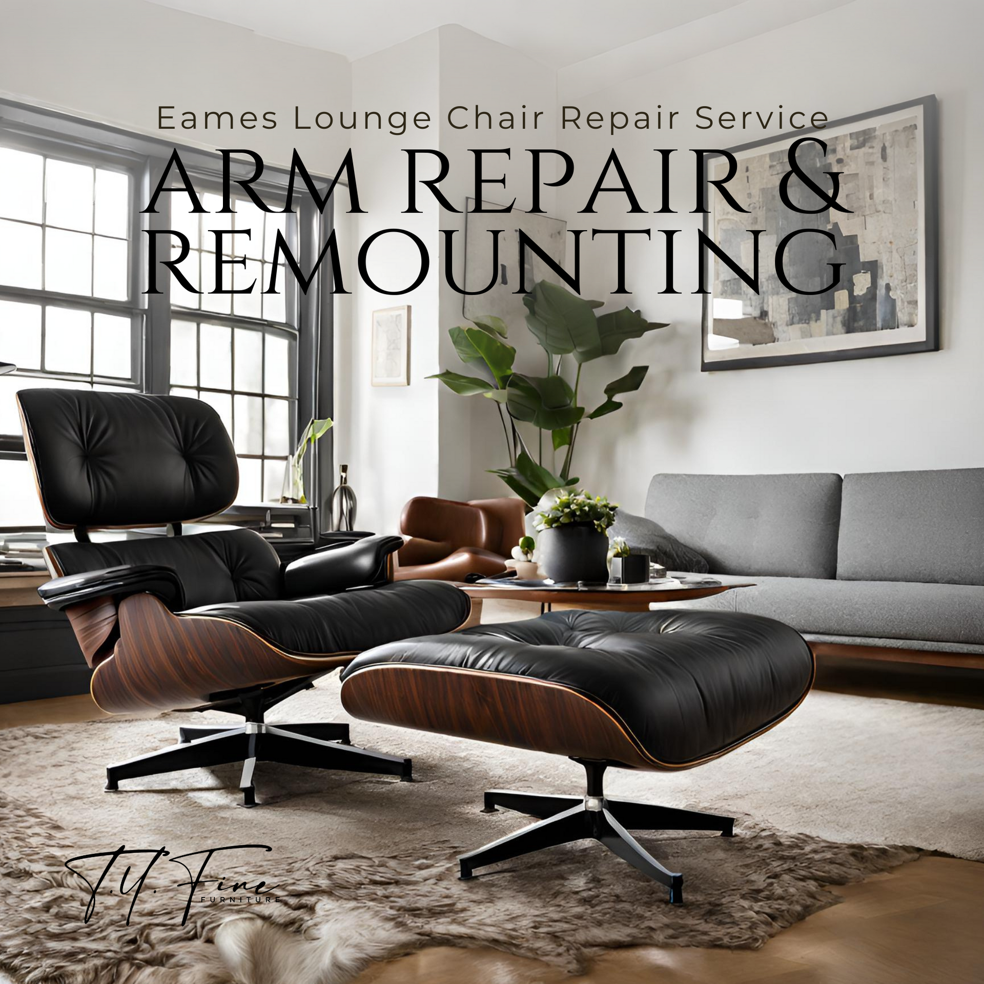 Eames Lounge Chair Arm Repair Service