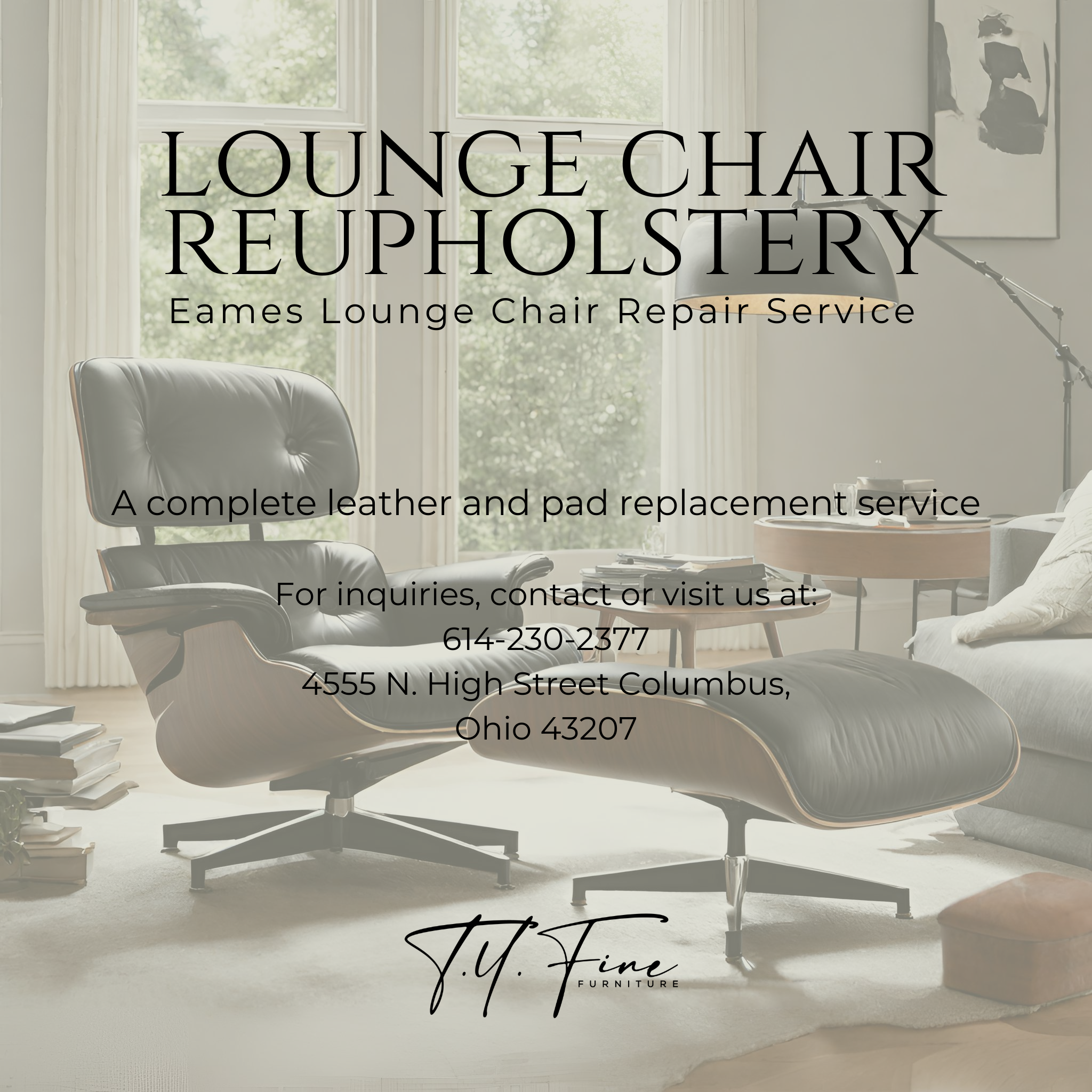 Eames Lounge Chair repair service contact info