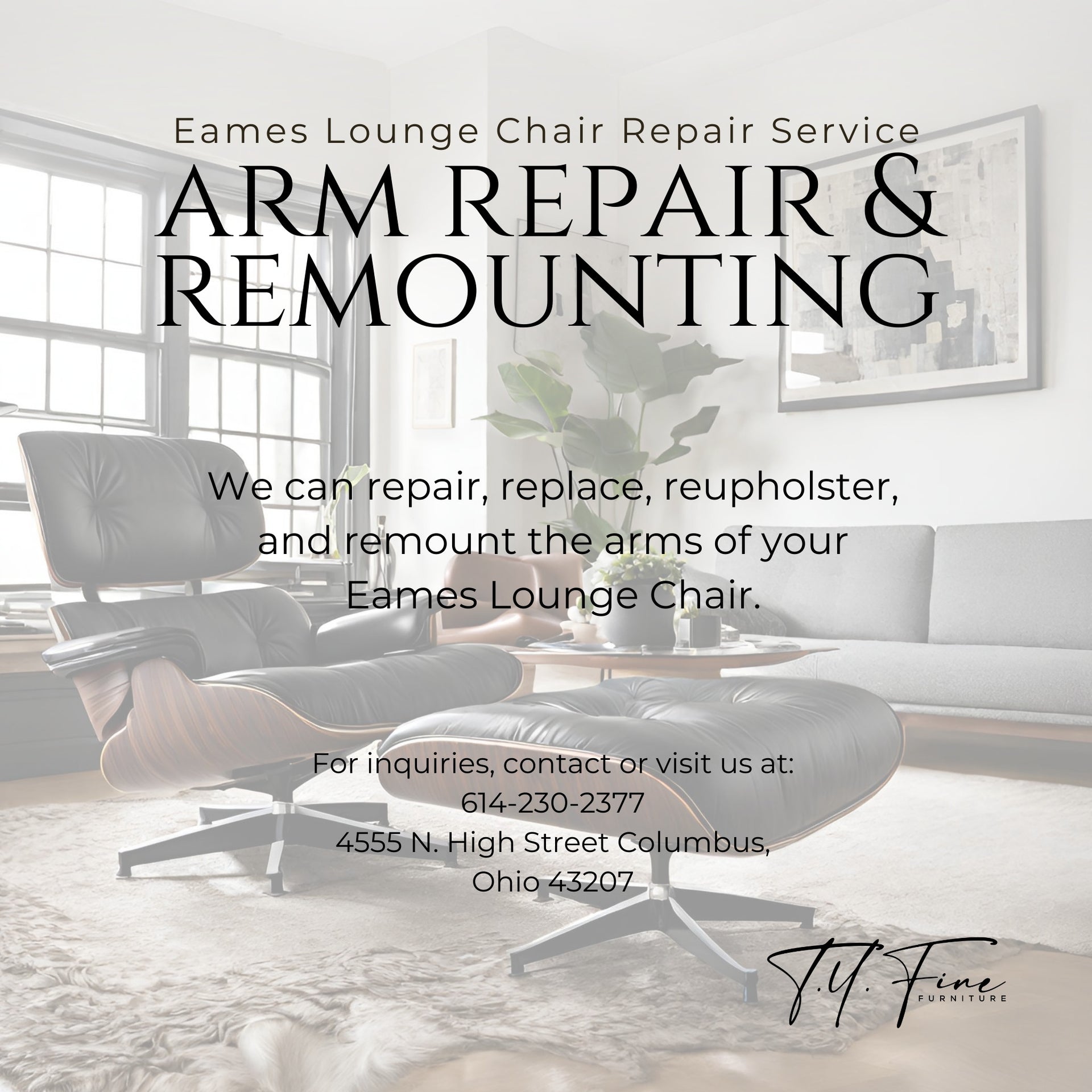 Eames Lounge Chair Repair - Arm Repair and Remounting