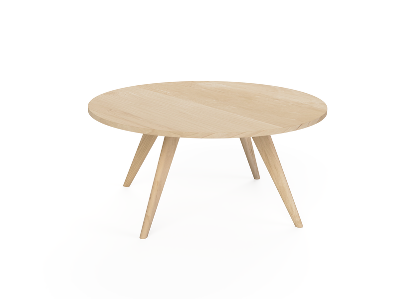 Essentials Solid Wood Round Coffee Table