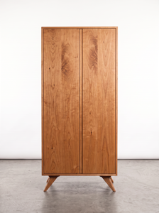 Solid Cherry Tall Storage Cabinet - Modern Collection |TY Fine Furniture