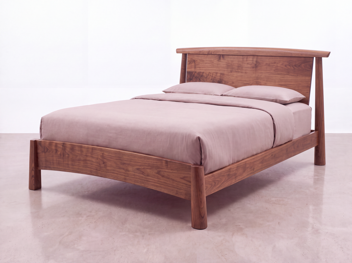 Sunrise Platform Bed - Walnut