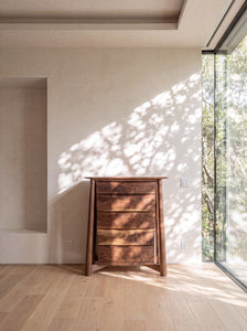Sunrise High Dresser - Solid Wood Walnut  Dresser