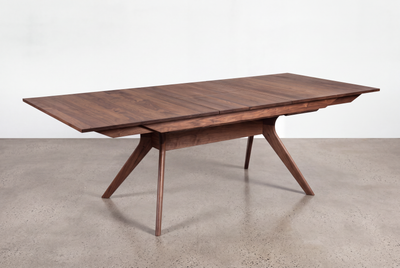 Solid Walnut Extendable Dining Table - Strata Collection | TY Fine Furniture