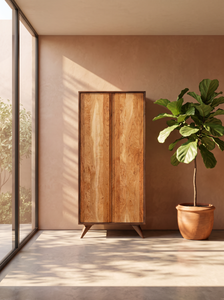 Solid Cherry Tall Storage Cabinet - Modern Collection |TY Fine Furniture