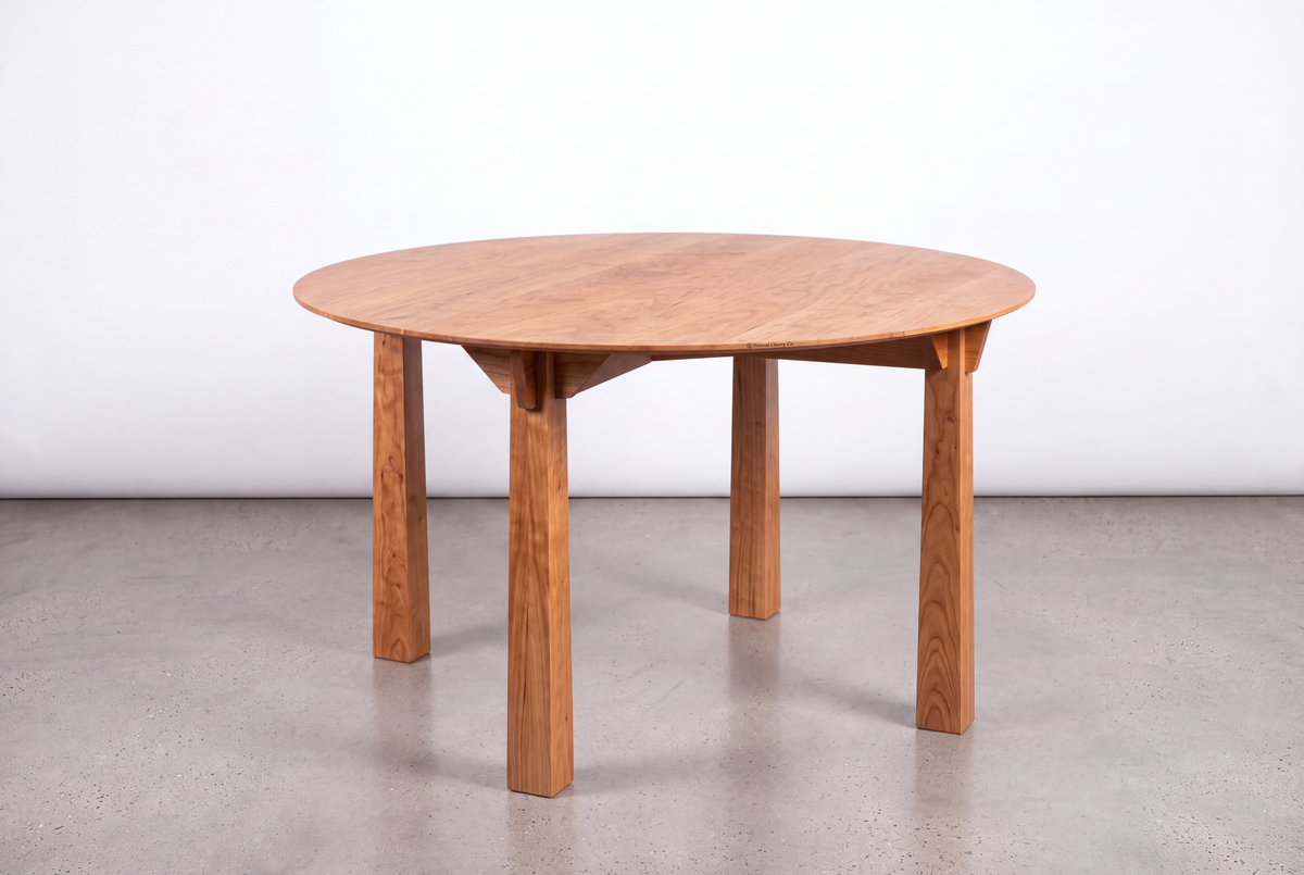 Solid Cherry Round Dining Table - Enso Collection | TY Fine Furniture