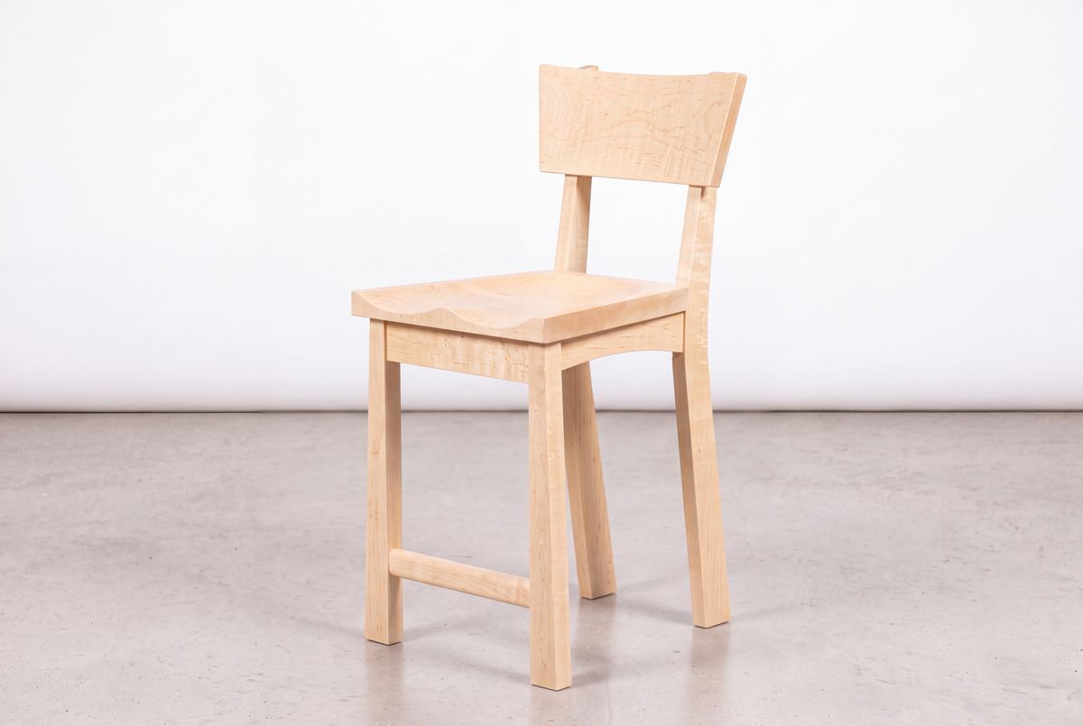 Solid Maple Counter/Barstool - Enso Collection | TY Fine Furniture