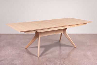 Solid Maple Extendable Dining Table - Strata Collection | TY Fine Furniture