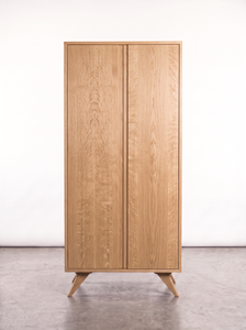 Solid White Oak Tall Storage Cabinet - Modern Collection |TY Fine Furniture