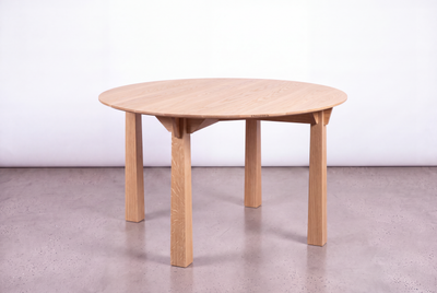 Solid White Oak Round Dining Table - Enso Collection | TY Fine Furniture
