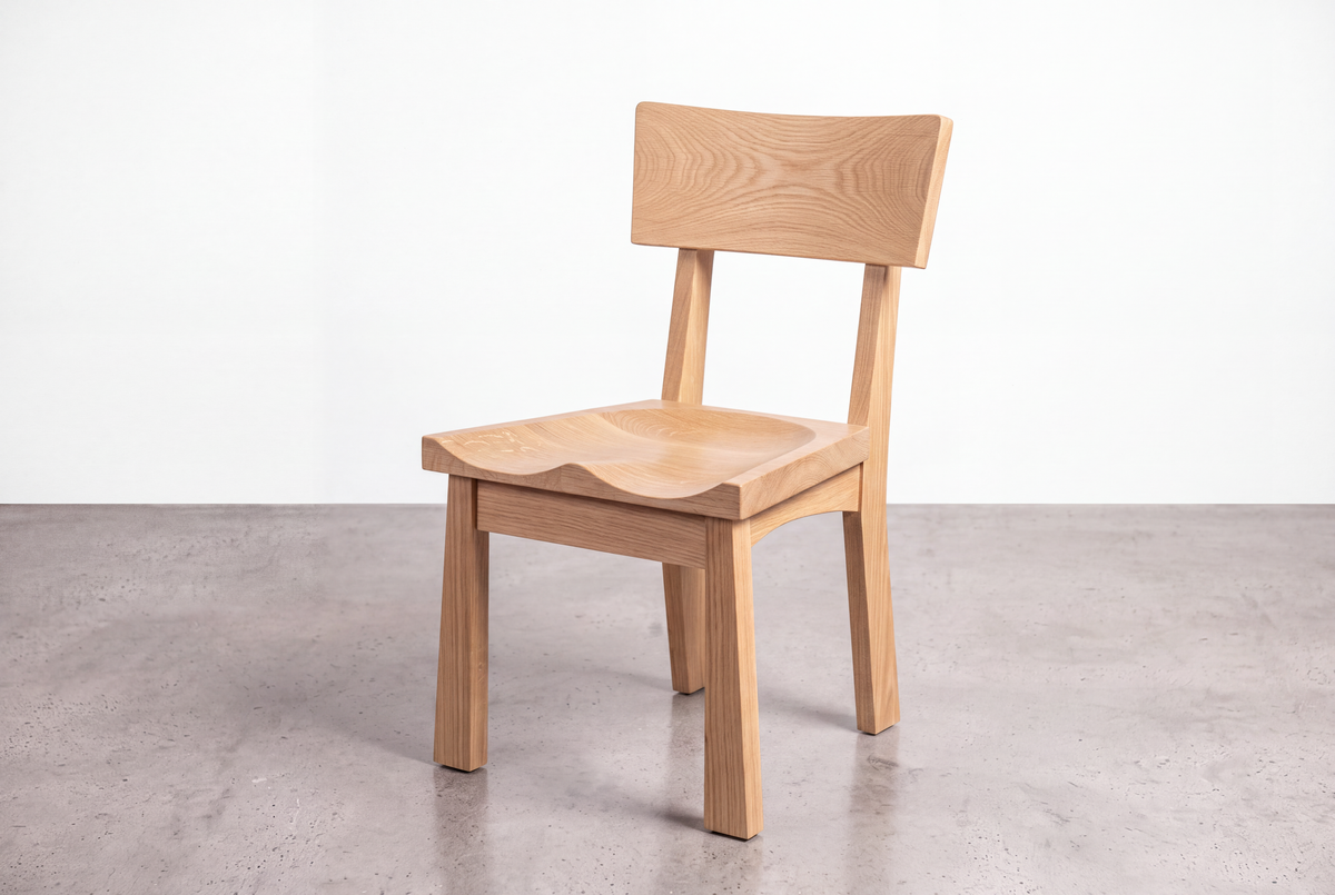 Solid White Oak Dining Chair - Enso Collection | TY Fine Furniture