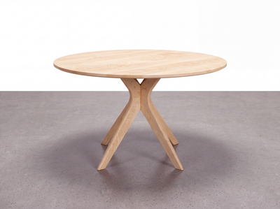 Solid Maple Round Dining Table - Strata Collection | TY Fine Furniture
