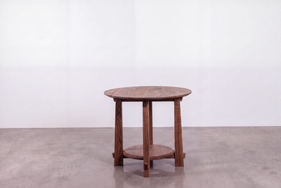 Solid Walnut Round Side Table - Enso Collection | TY Fine Furniture