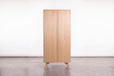 Solid Maple Tall Storage Cabinet - Modern Collection |TY Fine Furniture