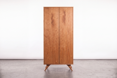 Solid Cherry Tall Storage Cabinet - Modern Collection |TY Fine Furniture