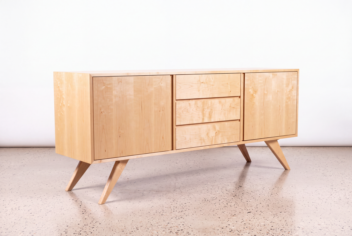 Solid Maple Modern Credenza & Sideboard - Modern Collection | TY Fine Furniture