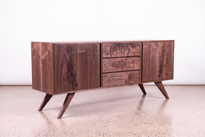 Solid Walnut Modern Credenza & Sideboard - Modern Collection | TY Fine Furniture