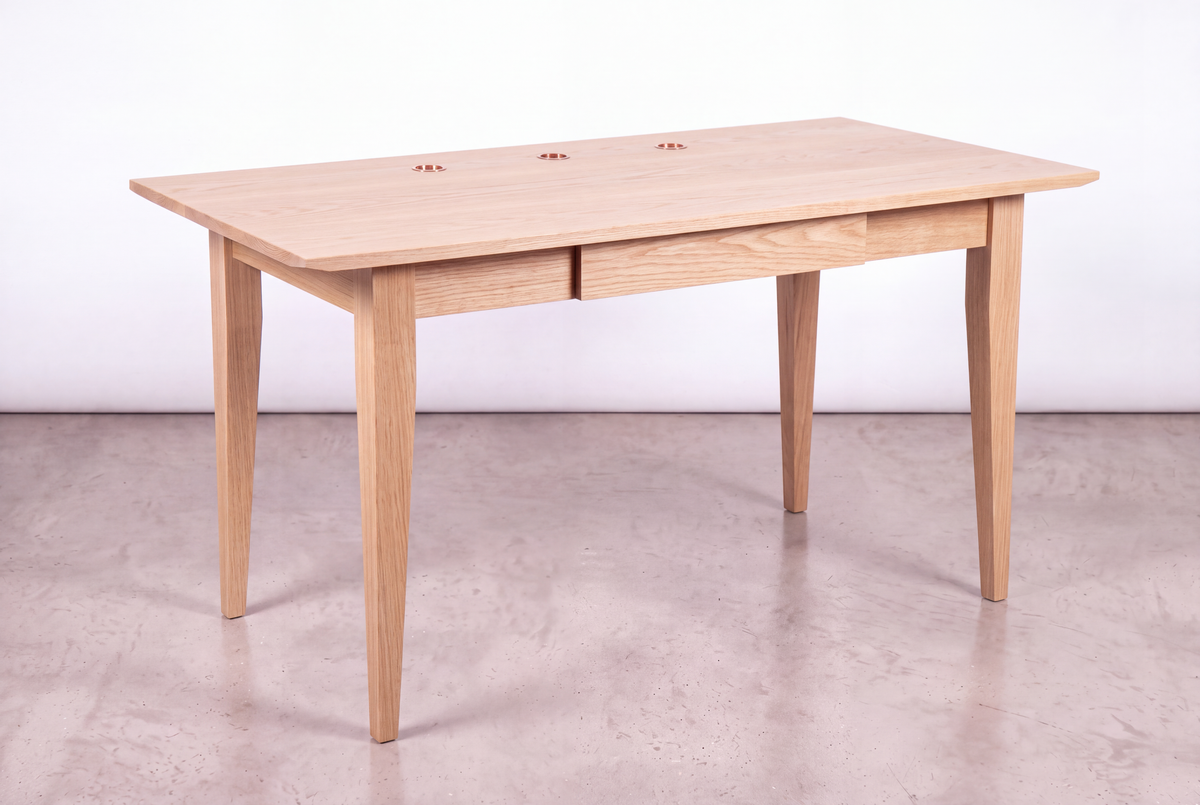 Solid White Oak Desk - Enso Collection | TY Fine Furniture