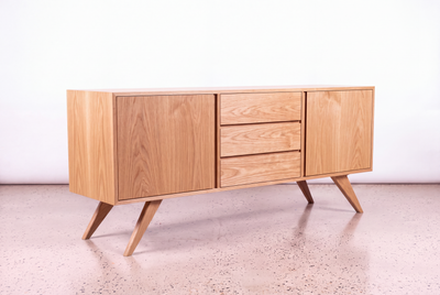 Solid White Oak Modern Credenza & Sideboard - Modern Collection | TY Fine Furniture