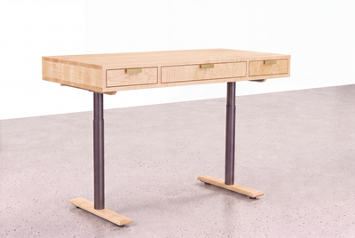 Solid Maple Sit Stand Desk - Apollo Collection | TY Fine Furniture