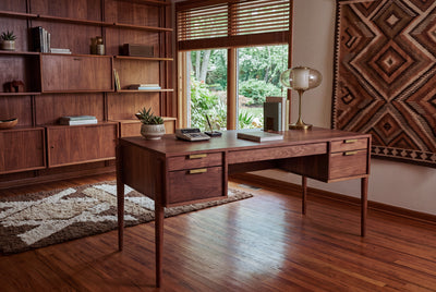 Solid Cherry Executive Desk - Apollo Collection | TY Fine Furniture