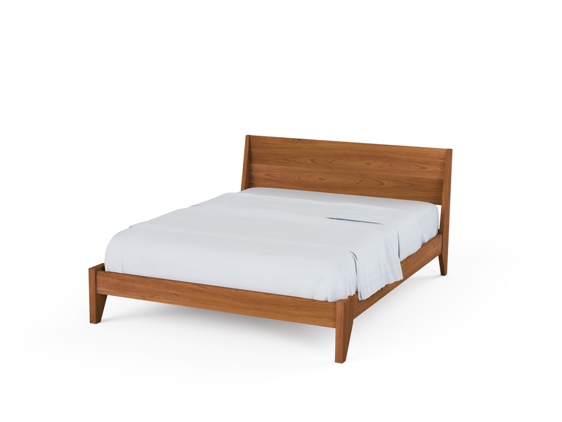 Modern "TWO" Platform Bed: Handmade Mid Century Modern Bed, Solid Wood with Organic Finish