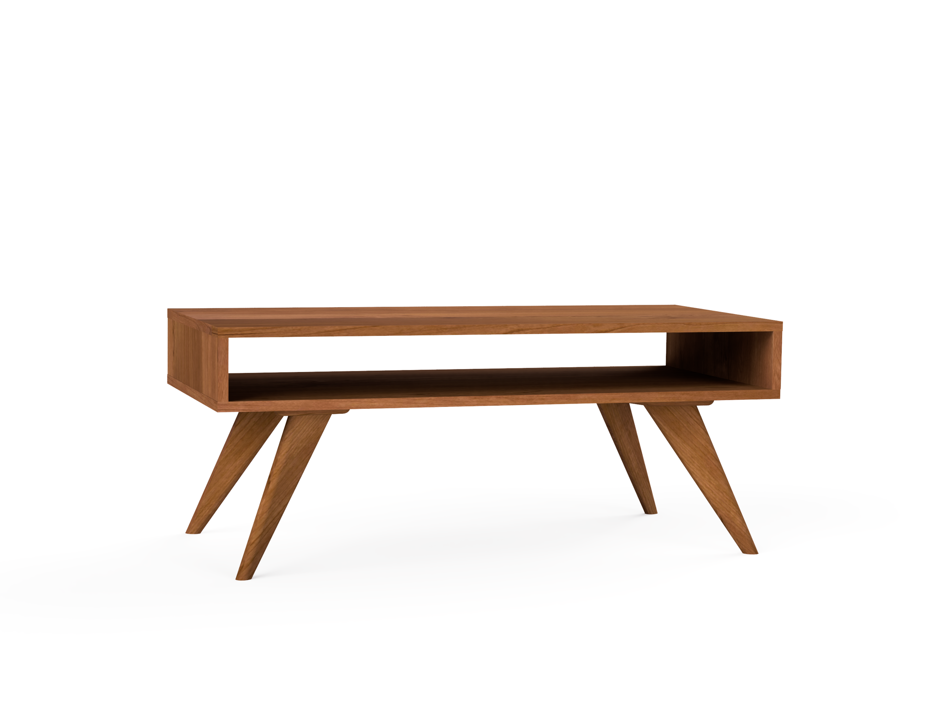 Modern Coffee Table - Mid-Century Modern, Solid Wood, Handmade