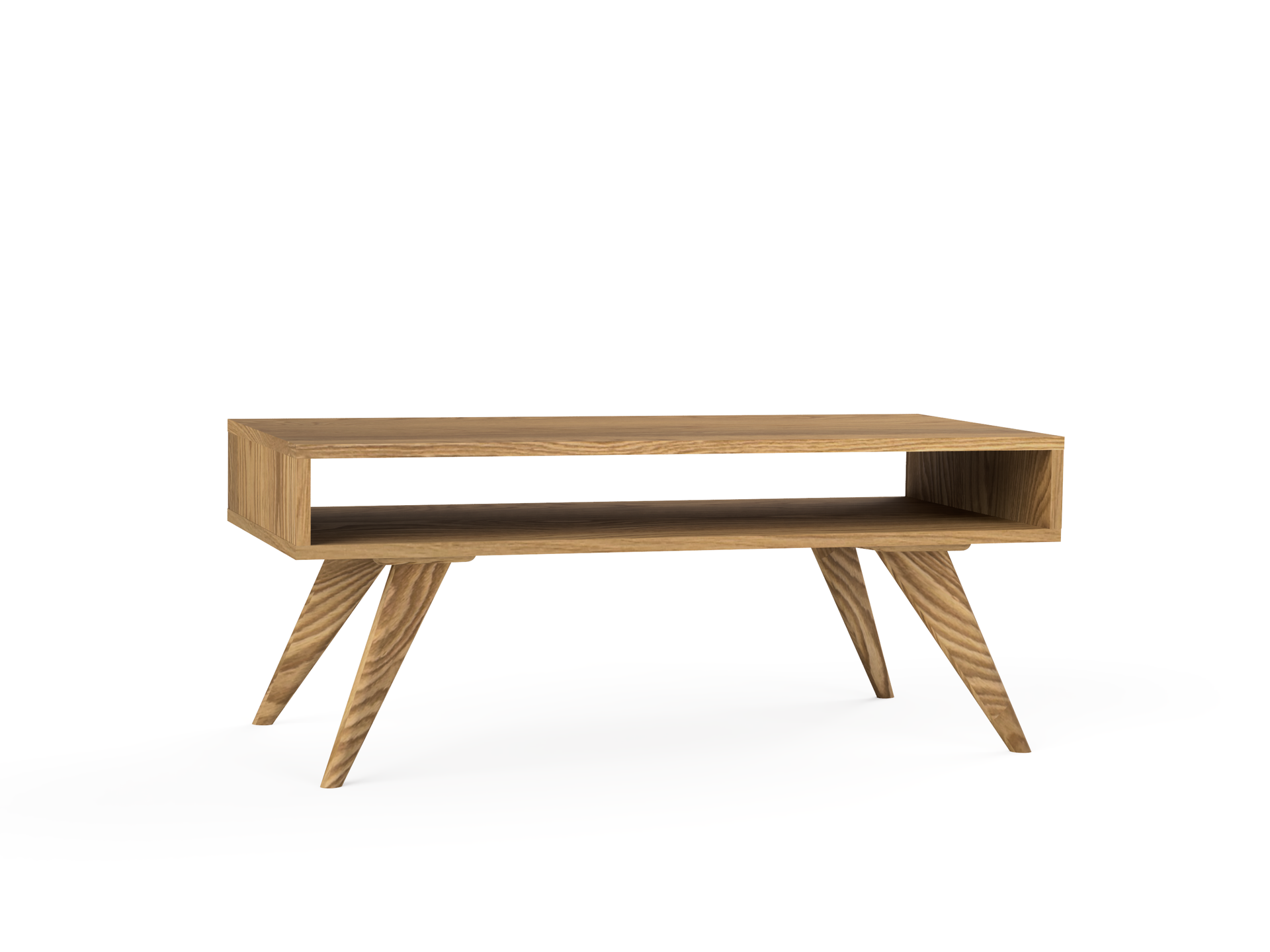 Modern Coffee Table - Mid-Century Modern, Solid Wood, Handmade