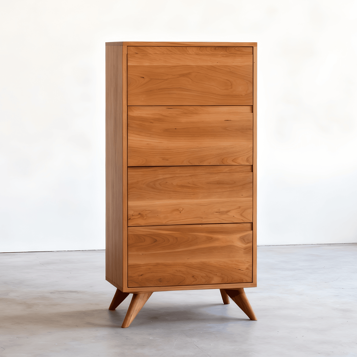 tall dresser modern Tall Mid-Century Modern Dresser - Solid Wood