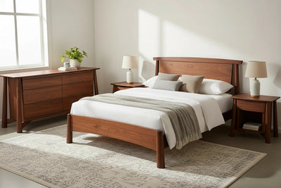 Sunrise Platform Bed - Walnut
