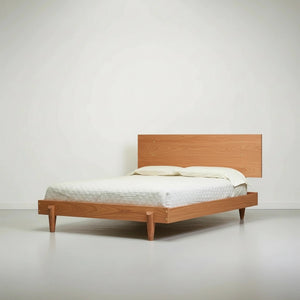 Apollo Platform Bed - Solid Wood Modern Bed Frame Cherry