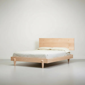 Apollo Platform Bed - Solid Wood Modern Bed Frame Maple