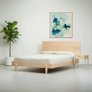 Apollo Platform Bed - Solid Wood Modern Bed Frame Maple