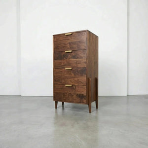 Solid Wood Dresser- Apollo Tall Dresser- Walnut
