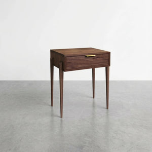 Apollo Solid Wood Side Table - Handcrafted in Columbus, Ohio - Walnut